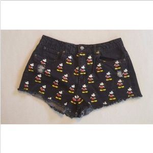 Disney Distressed Cutoff Mickey Jean Shorts